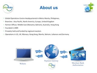 About usGlobal Operations Centre Headquartered in Metro Manila, Philippines, 