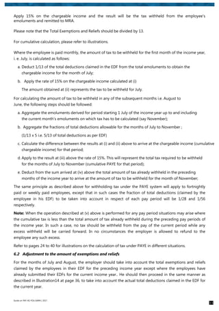 Revised Paye Rates Paye guide | PDF