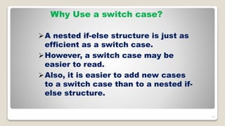 Switch Case in C Programming | PPTX image.
