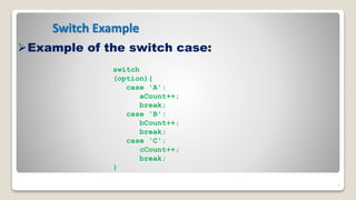 Switch Case in C Programming | PPT