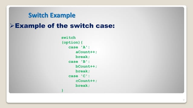 Switch Case in C Programming | PPTX
