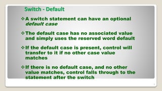Switch Case in C Programming | PPTX