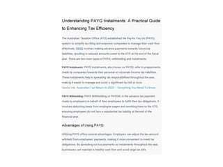 Master PAYG Instalments for Tax Efficiency: A Practical Guide