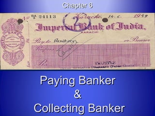 Chapter 6




 Paying Banker
        &
Collecting Banker
 