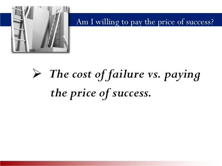 case study the price of success