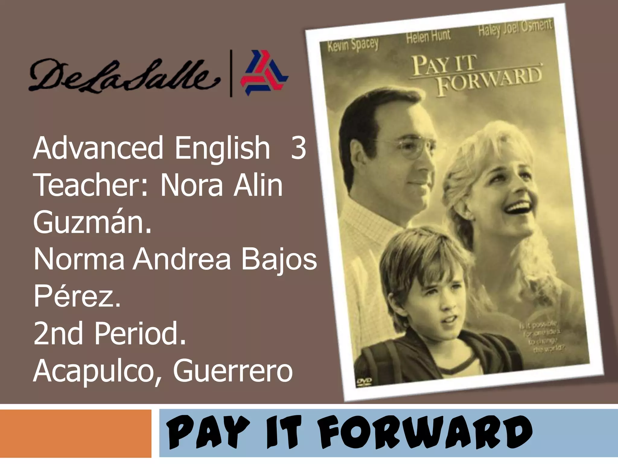 Pay it forward | PPTX