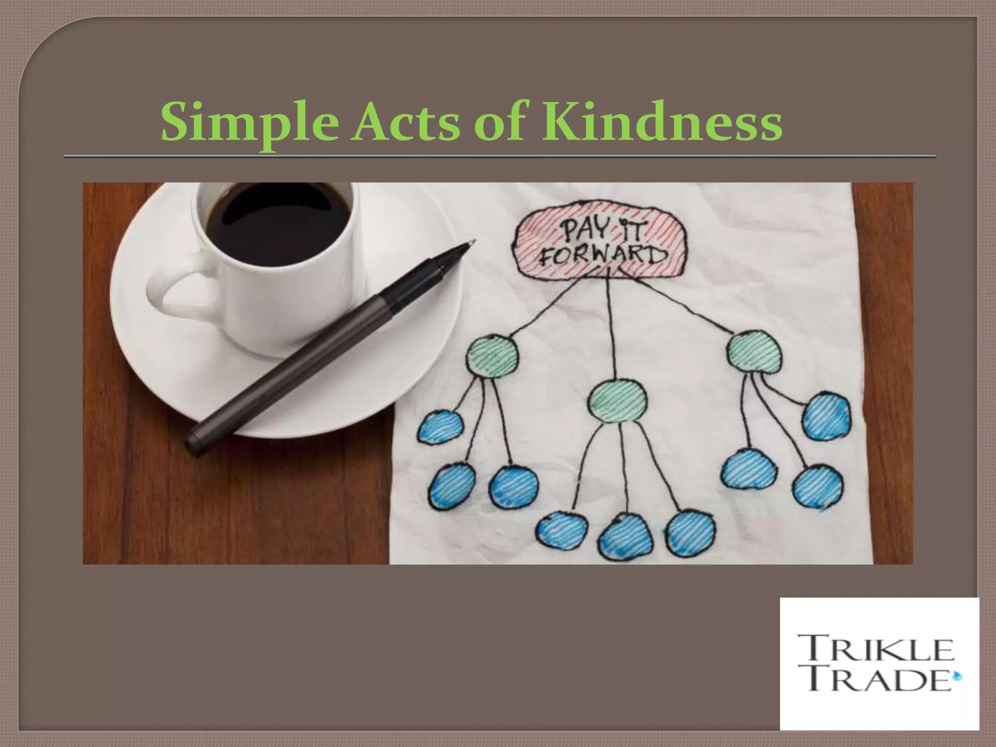 Simple Acts of Kindness