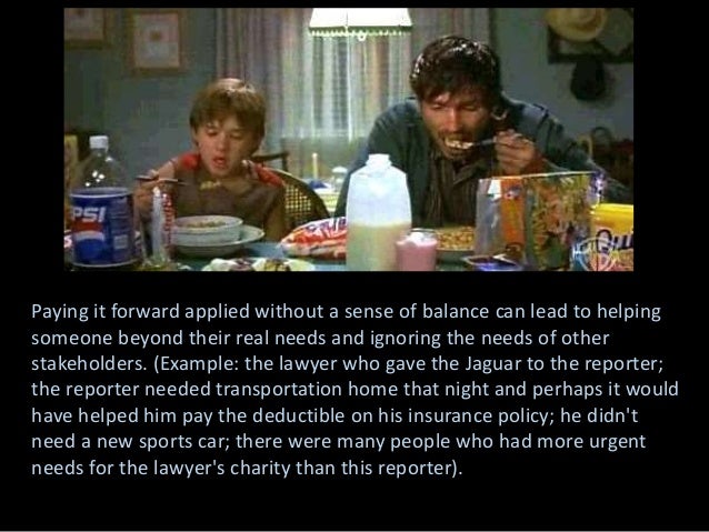 Essay about the movie pay it forward