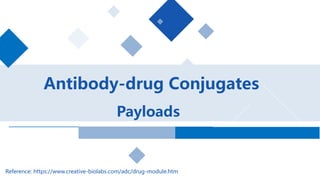 Antibody-drug Conjugates
Payloads
Reference: https://www.creative-biolabs.com/adc/drug-module.htm
 