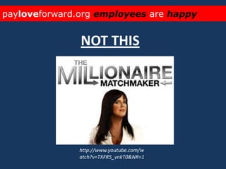 payloveforward.orgemployeesare happyNOT THIShttp://www.youtube.com/watch?v=TXFR5_vnkT0&NR=1