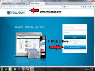 Paylution Activation Process