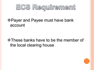 Local Clearing Bank Code Payment clearing service | PPTX