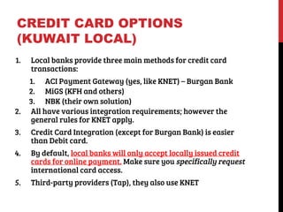 Payment Gateways in Kuwait - 2014 Update | PDF