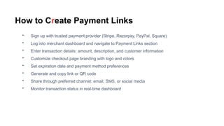 Payment Links Explained: Pros, Cons & How to Create | PPTX