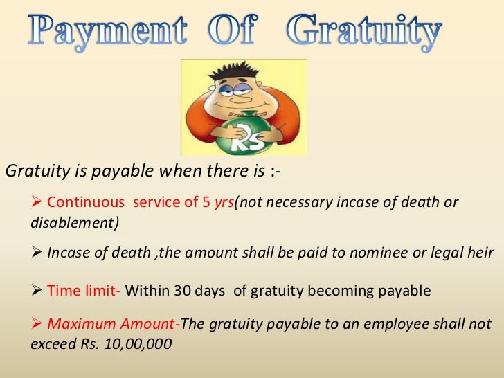 Payment of gratuity act 1972