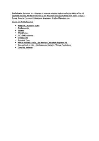 Payments 101 - US Payments - A Primer | PDF