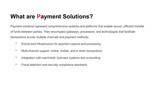 Payment Solutions Explained: Types, Companies & How They Work | PPTX