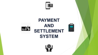 PAYMENT
AND
SETTLEMENT
SYSTEM
 