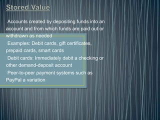 CONTINUED…Real Time Gross Settlement (RTGS) System – was introduced (in 2004) to facilitate predominantly the settlement of inter-bank payments on a real-time and gross basis so as to reduce the incidence of risks in the payment systems.