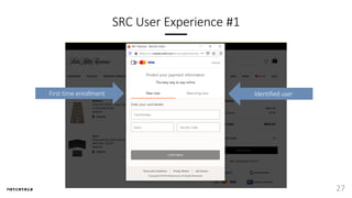 SRC User Experience #1
27
First time enrollment Identified user
 