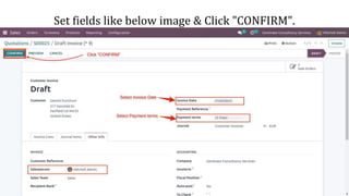 Set fields like below image & Click "CONFIRM".
 