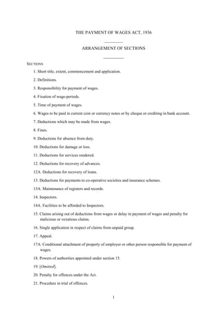 Operatives Wages Register Payment of Wages Act, 1936 Course material.pdf