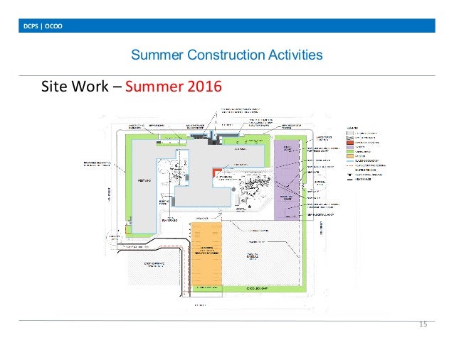Summer Construction Activities
DCPS	
  |	
  OCOO	
  
15	
  
Site	
  Work	
  –	
  Summer	
  2016	
  
	
  	
  
	
  	
  	
  	...