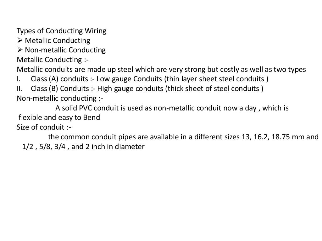 report on electrical wiring