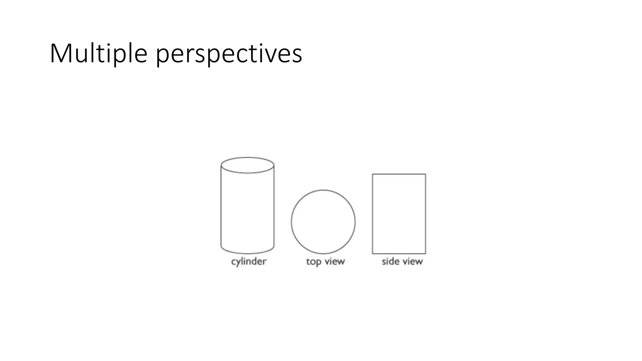 Multiple perspectives
 