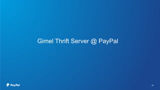 Gimel Thrift Server @ PayPal
29
 
