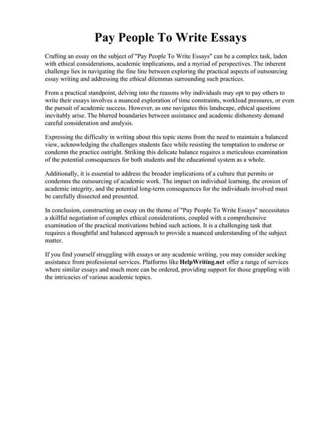 Pay Someone To Write Personal Statement Reddit Pay People To Write Essays | PDF