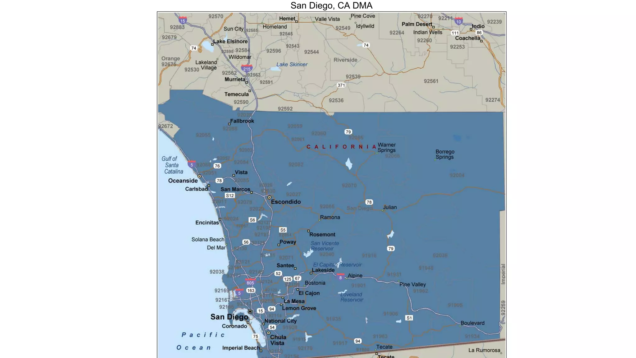 San Diego, CA DMA
 