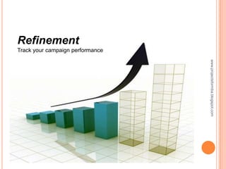 Refinement
Track your campaign performance




                                  www.projectsformba.blogspot.com
 