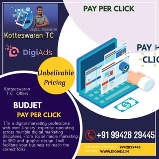 Pay per click   kotteeswaran t c - digital marketing