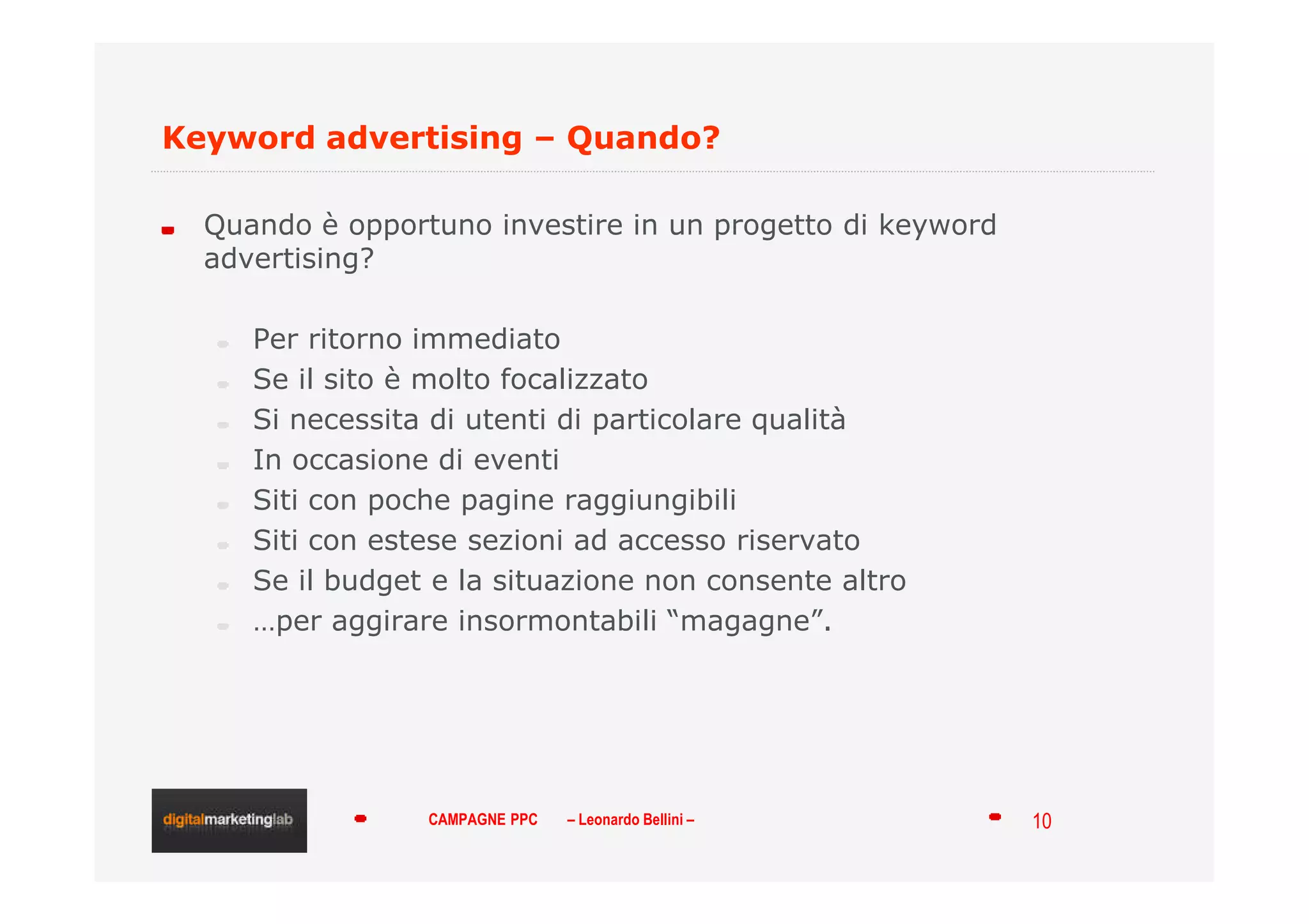 Campagne pay per click