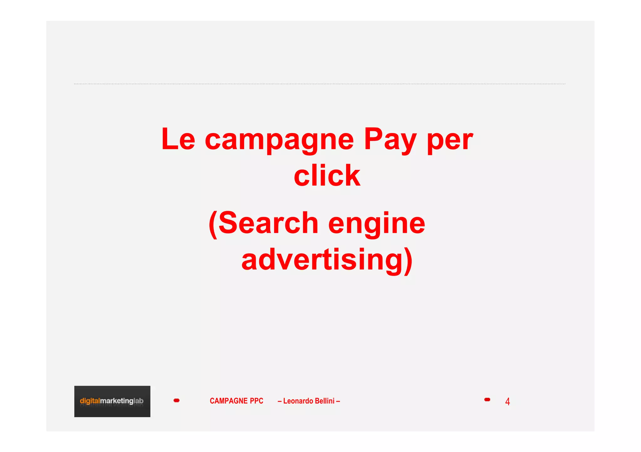 Campagne pay per click