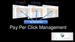 Pay Per Click Management
 