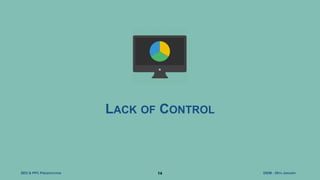 DIDM - 29TH JANUARYSEO & PPC PRESENTATION 14
LACK OF CONTROL
 