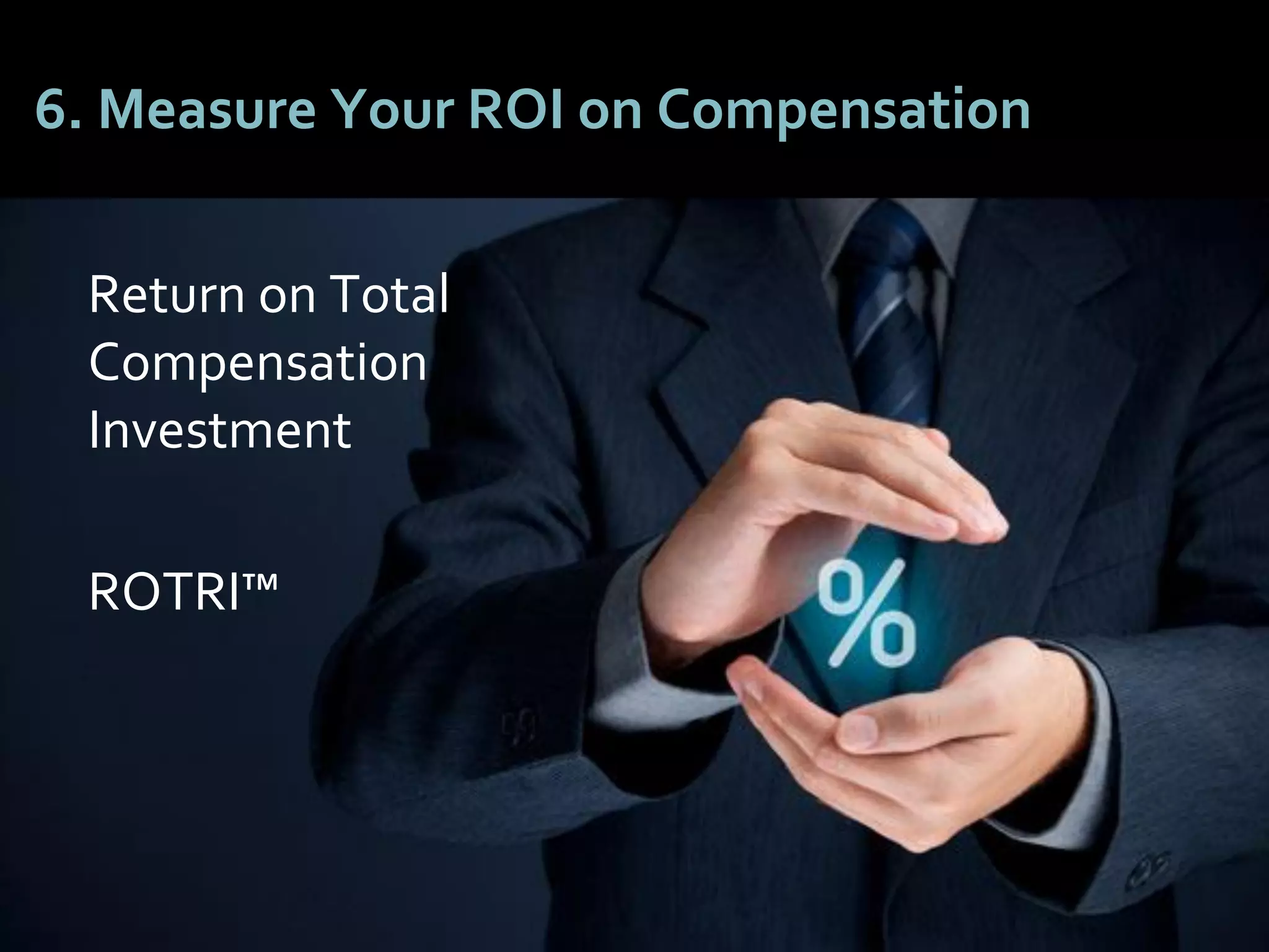 4949
6. Measure Your ROI on Compensation
Return on Total
Compensation
Investment
ROTRI™
 