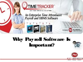Why Payroll Software Is
Important?
 