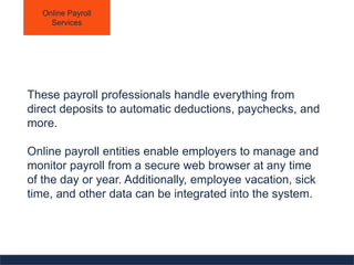 Payroll 101: Overview of Payroll Tools and Technology | PPTX