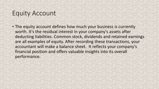 Equity Account Example Payroll accounting ..... | PPTX