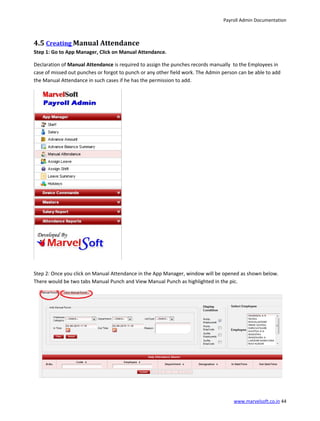 PayrollAdmin - Attendance and Payroll Management ERP Software | PDF