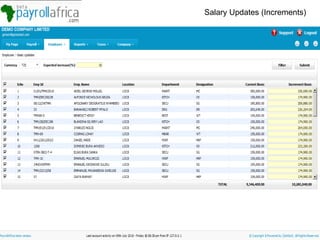 Salary Updates (Increments) 