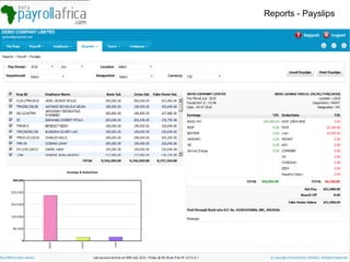 Reports - Payslips 