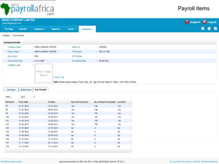 Payroll Items 