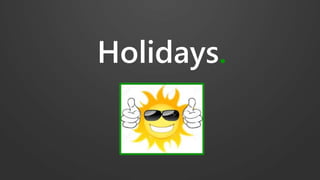 Overtime
• Employees are paid 1.5 times their regular wage for any
hours worked over 8 per day or 40 per week.
• Employees are paid 2 times their regular wage for any
hours worked over 12 per day.
• What is the problem with the phrase, “Overtime will not
be paid unless it is approved prior to being worked.”?
• See Stanstny vs. DependableTurbines.
 