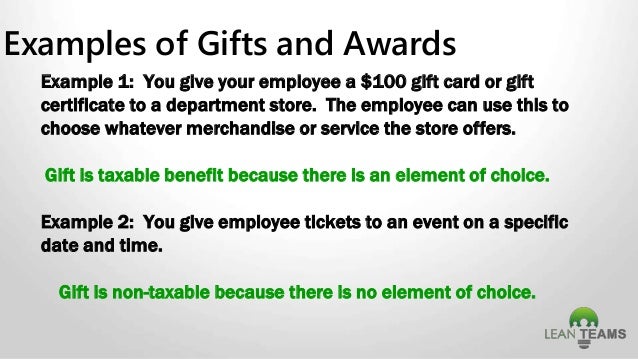 Payroll Law British Columbia Specific 73 Example 1 You Give Your Employee A 100 Gift Card