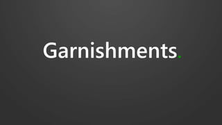 Tax Garnishments from CRA
• Allowed without a court order.
• No limit.
• Usually last resort.
 