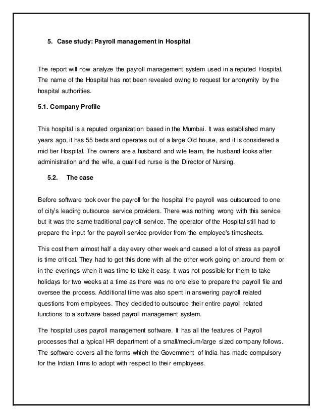 Business case for payroll management information system image